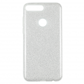 Чехол Silicone 3in1 Блёстки для Huawei Y7 2018 White Чехол Silicone 3in1 Блёстки для Huawei Y7 2018 White