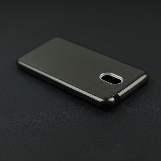 Чохол Silicone 3in1 Блискітки для Meizu M6 Чорний-4