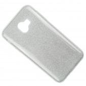 Чехол Silicone 3in1 Блёстки для Samsung J400 White