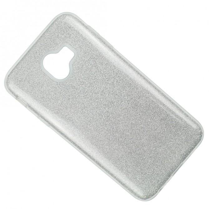 Чехол Silicone 3in1 Блёстки для Samsung J400 White-2