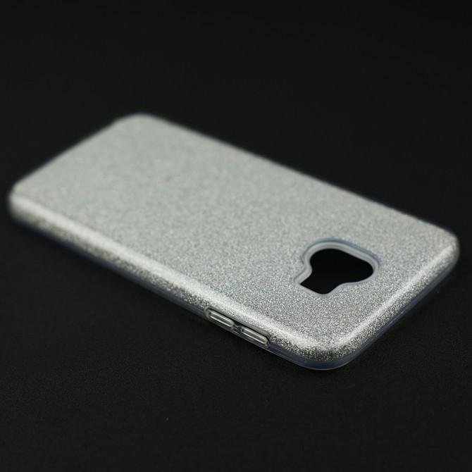 Чехол Silicone 3in1 Блёстки для Samsung J400 White-4