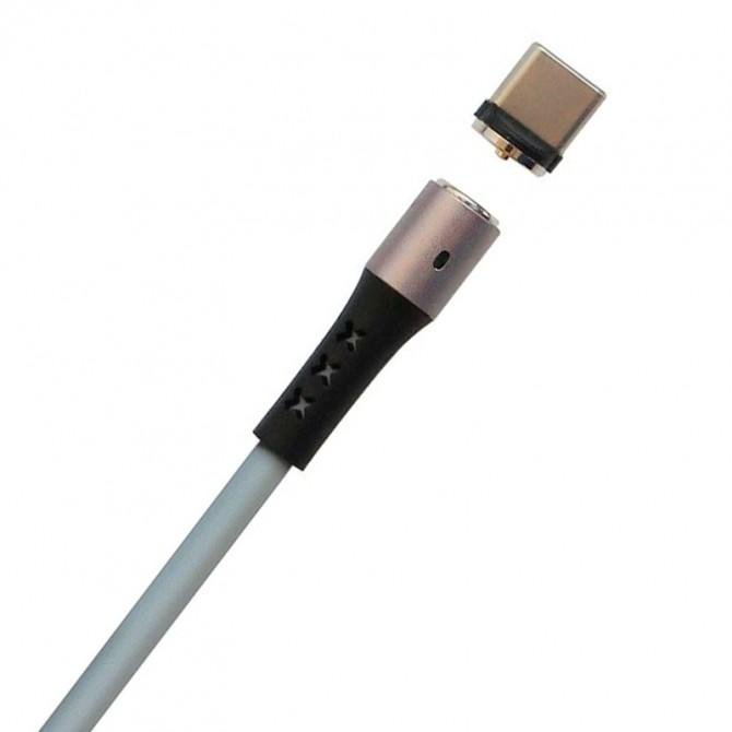 USB кабель WALKER C775 Magnetic Type-C Grey-1