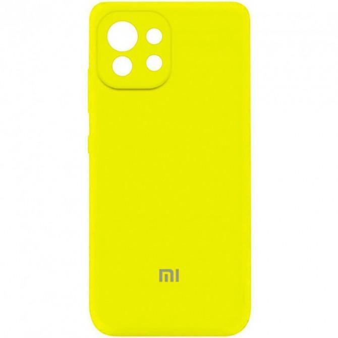 Чехол Original Soft Case Xiaomi Mi 11 Lite Желтый FULL
