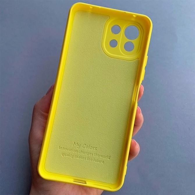 Чехол Original Soft Case Xiaomi Mi 11 Lite Желтый FULL-2