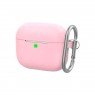 Чохол U-Like Silicone Protective Case For Airpods 3 Slim + Lock Light Pink