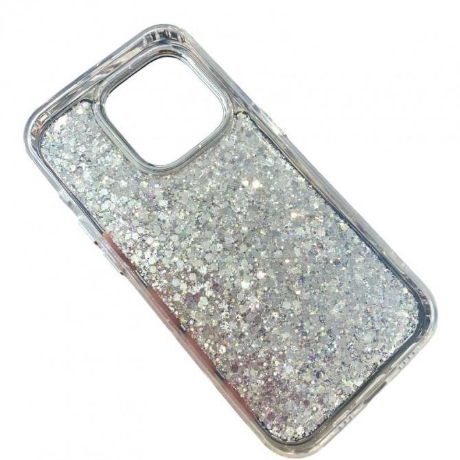 Накладка Lots of Shine series для iPhone 16 Pro Max Silver-5