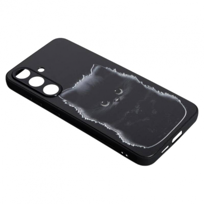 Накладка PC Fashion Mix 2025 Samsung Galaxy A36, Black Cat-1