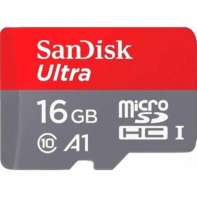 Карта памяти SanDisk MicroSDHC 16GB UHS-I Ultra (Class 10) A1 (80Mb/s)