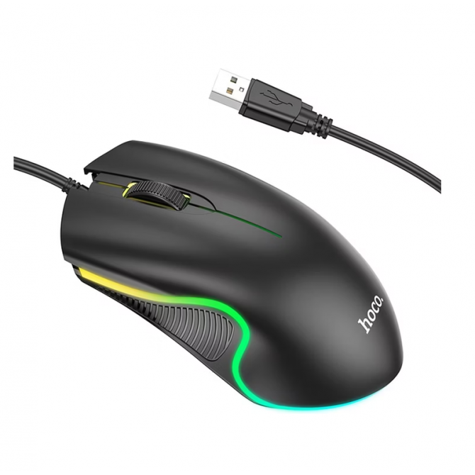Миша Hoco GM19 Wire Black