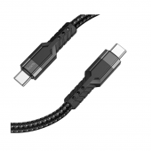 Кабель Hoco U110 PD Type-C to Type-C 60W Black 1.2m