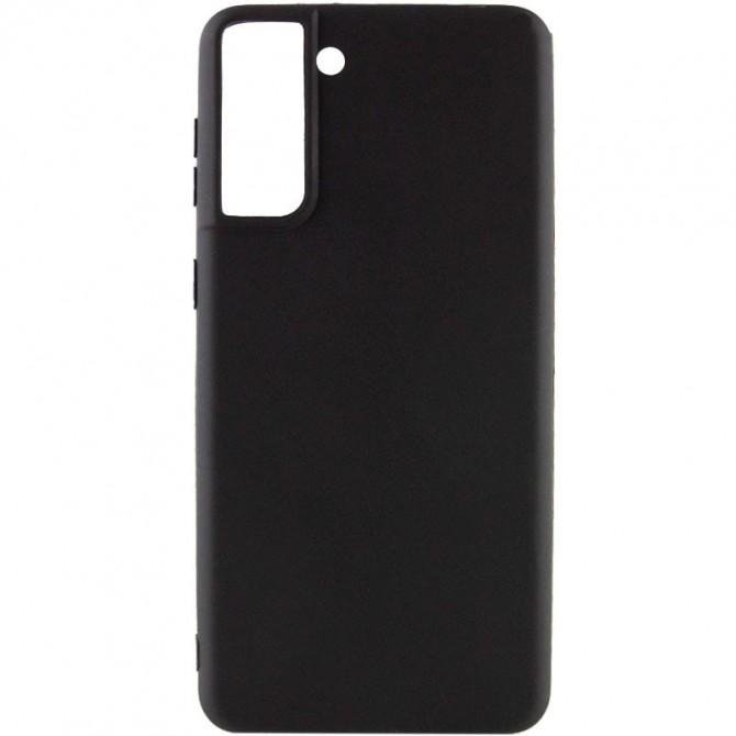 Чехол накладка Original Soft Case Samsung G990 Galaxy S21 FE Черный FULL