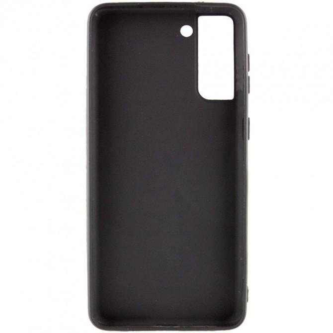 Чехол накладка Original Soft Case Samsung G990 Galaxy S21 FE Черный FULL-1