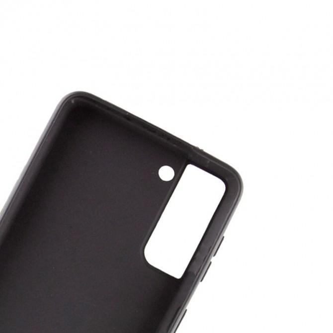 Чехол накладка Original Soft Case Samsung G990 Galaxy S21 FE Черный FULL-3