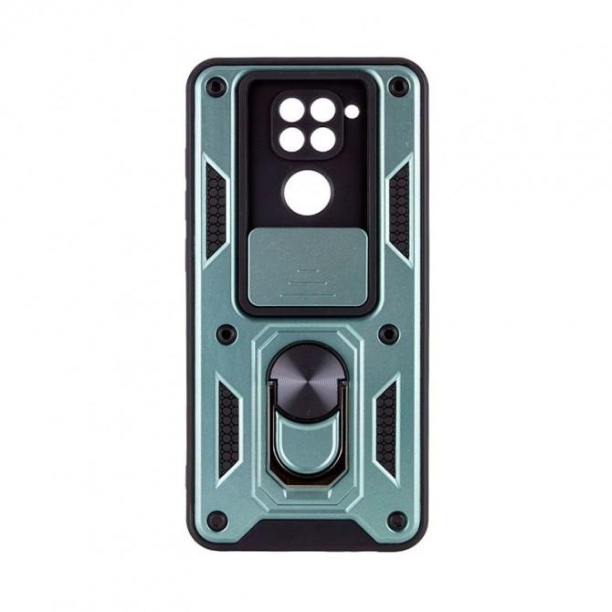 Чехол HONOR Hard Defence Series Xiaomi Redmi Note 9/S Redmi 10X Green (with Camshield and magnet)