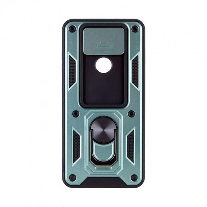 Чехол HONOR Hard Defence Series Xiaomi Redmi Note 9/S Redmi 10X Green (with Camshield and magnet)-1