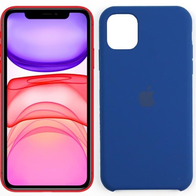 Чехол силиконовый для iPhone 11 Темно Синий