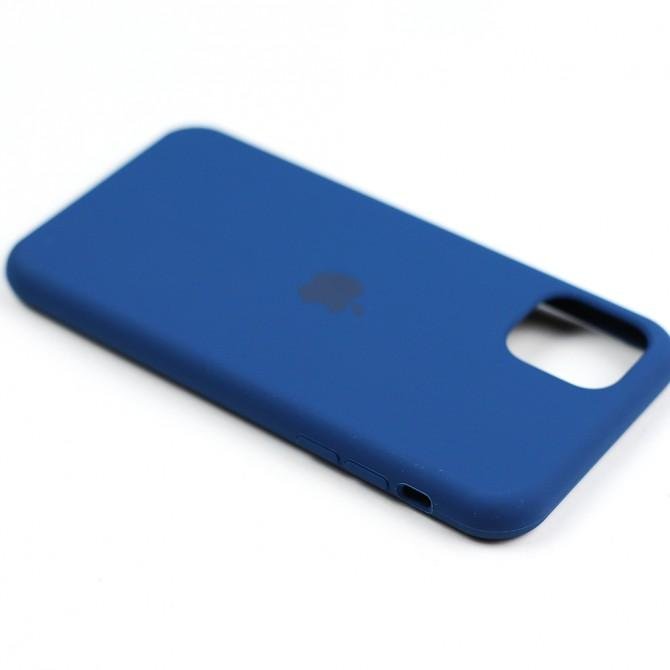 Чехол силиконовый для iPhone 11 Темно Синий-3