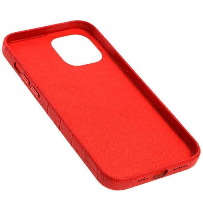 Чохол Leather Croc Case для Apple Iphone 11 Pro Red-2