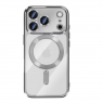 Чехол Wave Metyal Shining with MagSafe для iPhone 17 Pro Max Серебряный