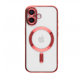 Силіконовий чохол SHINING with MagSafe для iPhone 16 Червоний Силіконовий чохол SHINING with MagSafe для iPhone 16 Червоний