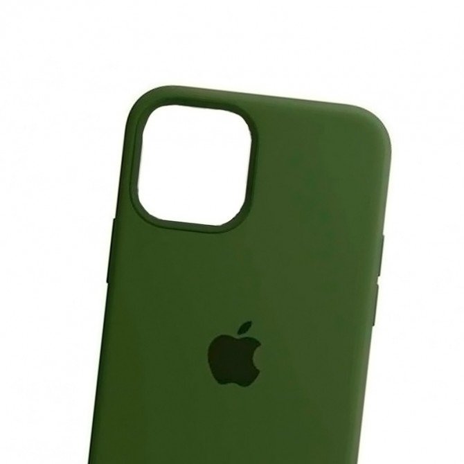 Оригинальный силиконовый чехол для iPhone 13 Pro Max Хаки FULL-2