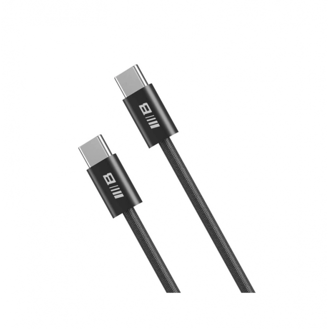 Кабель Blueo Braided PD Fast Charging USB-C to USB-C (1m) Black