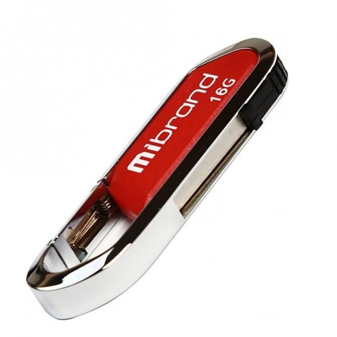 Флеш память Mibrand 16Gb Aligator Красный