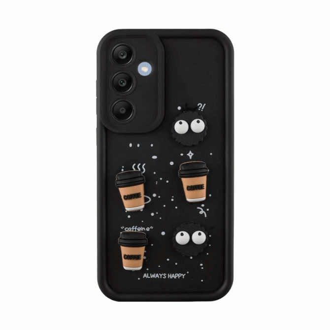 Чехол TPU Toys Case для Samsung Galaxy A55 (Black / Always Happy)