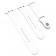 Ремінець для Apple Watch 38/40/41/42mm Sport Band 3 pcs (S/M & M/L) White