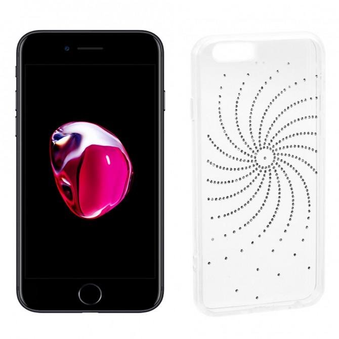 Чохол Diamond Silicon Younicou для iPhone 7 Plus Срібло Shine