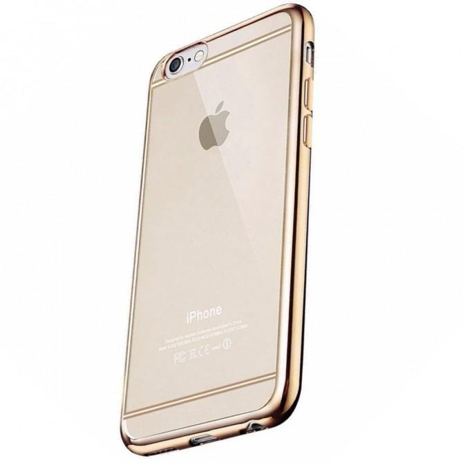 Чехол Electroplating TPU case для iPhone 6 4.7" gold-1