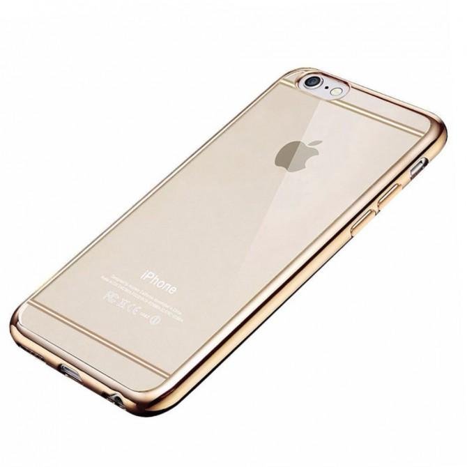 Чехол Electroplating TPU case для iPhone 6 4.7" gold-2