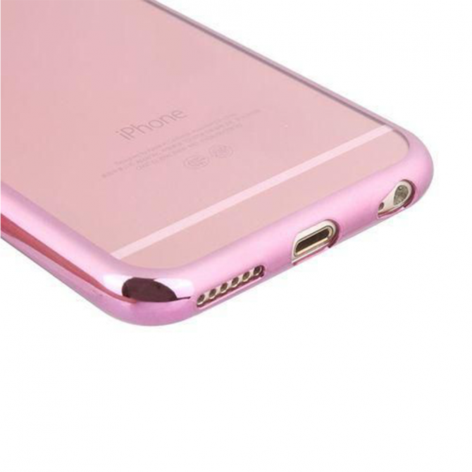 Чехол Electroplating TPU case для iPhone 6 4.7" pink-3