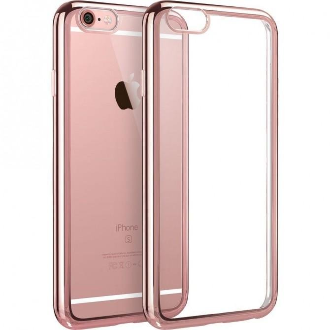 Чехол Electroplating TPU case для iPhone 6 Plus 5.5" pink