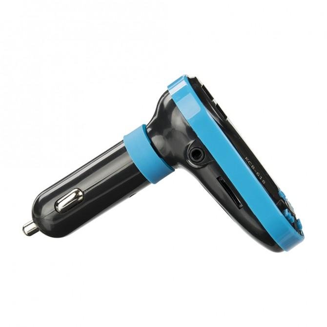 ФМ модулятор Optima FM-03 Чорний/Синій-1