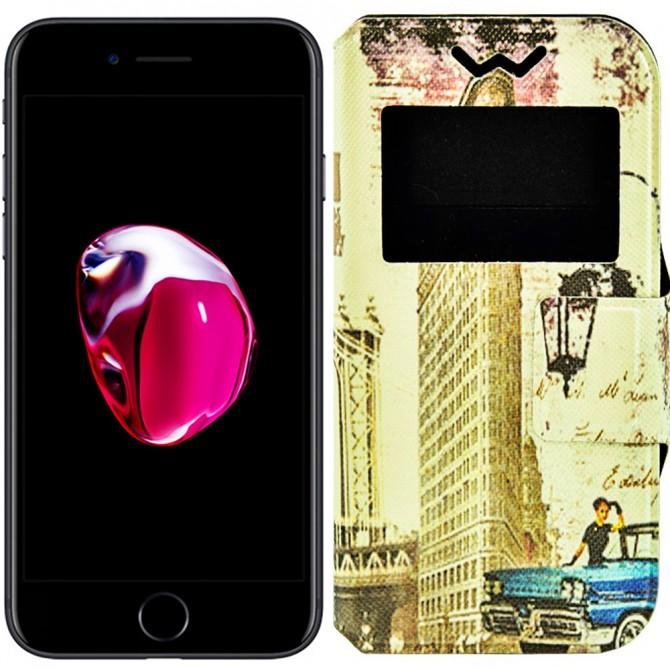 Чехол книжка Foto Universal Book Cover Cities New York 4.0-4.3"