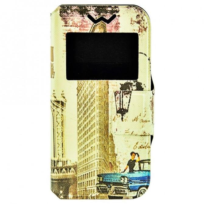 Чехол книжка Foto Universal Book Cover Cities New York 4.0-4.3"-1
