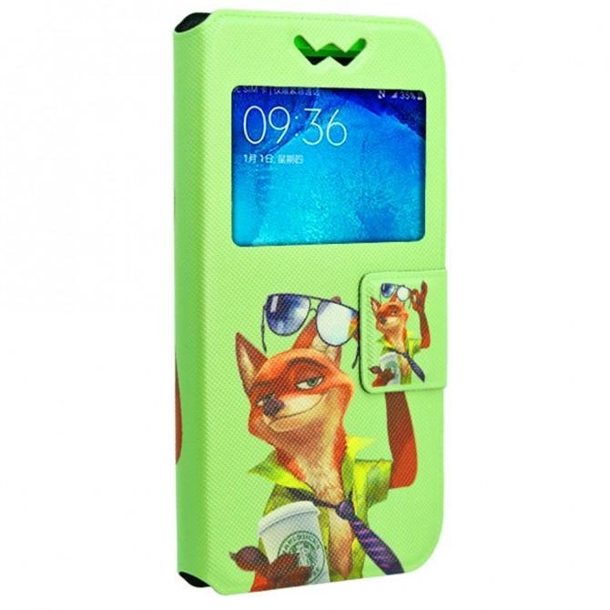 Чохол книжка Foto Universal Book Cover Disney series Zootopia 4.0-4.3" Світло-зелений-1