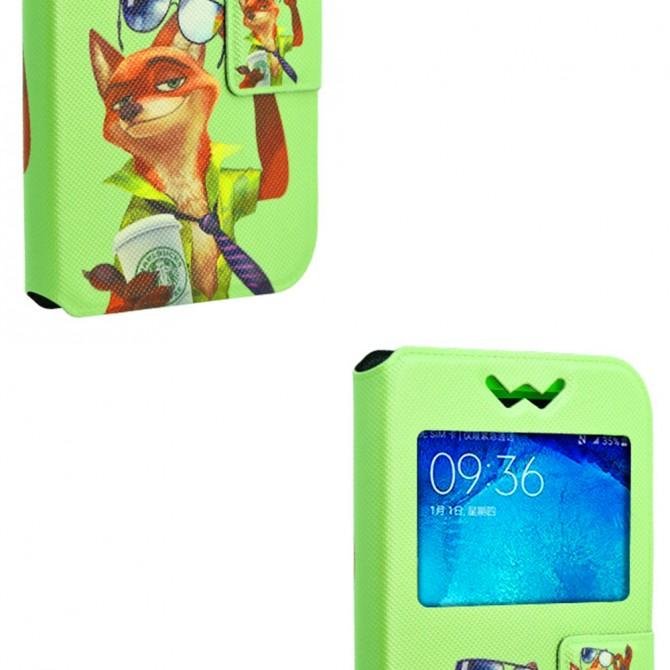 Чохол книжка Foto Universal Book Cover Disney series Zootopia 4.0-4.3" Світло-зелений-2