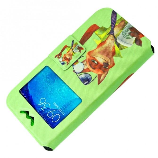 Чохол книжка Foto Universal Book Cover Disney series Zootopia 5.2-5.5" Світло-зелений-2