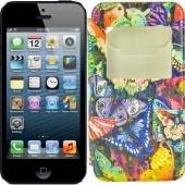 Чехол книжка Foto Universal Book Cover La Fleur series Purple Butterfly 4.8-5.4