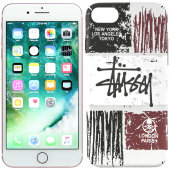 Чохол Glowing in the Темний PC case для iPhone 7/8 Чорний Червоний Білий