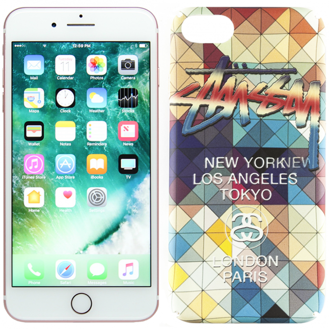 Чохол Glowing in the Темний PC case для iPhone 7/8 Colorful Rhombus