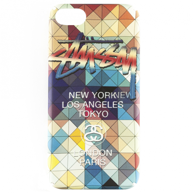 Чохол Glowing in the Темний PC case для iPhone 7/8 Colorful Rhombus-1