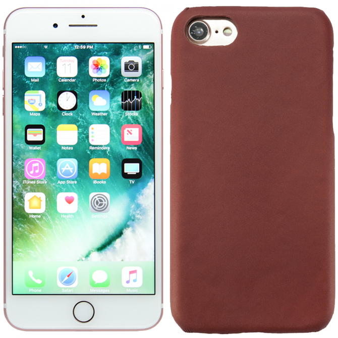 Чохол Heat Sensitive Leather back case для iPhone 7/8 Коричневий