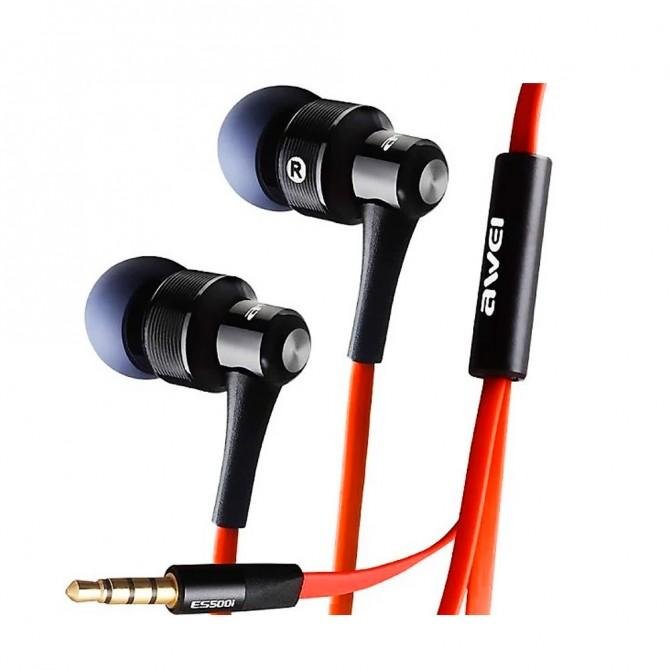 Наушники AWEI ES500i Красный/Чёрный-2