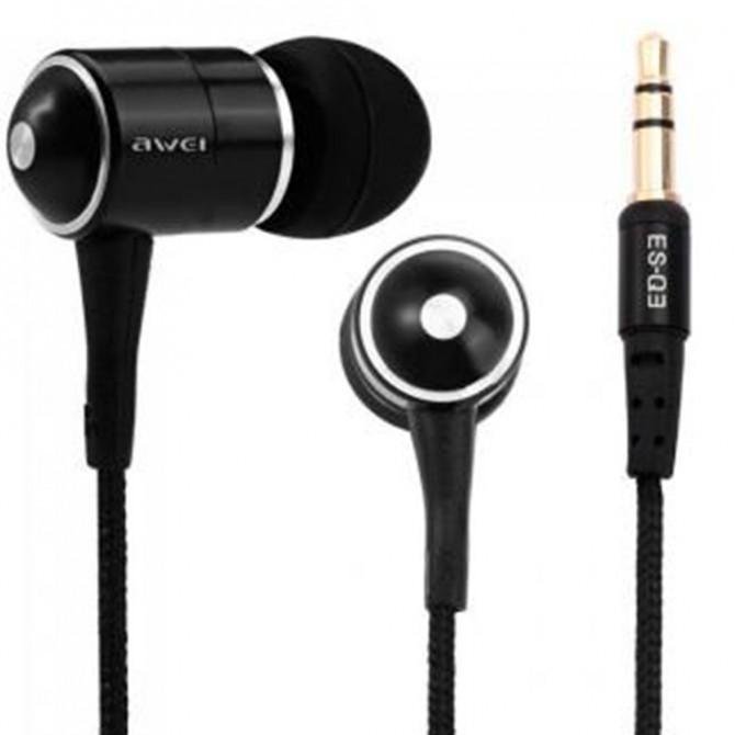 Наушники AWEI ES-Q3 Чёрный