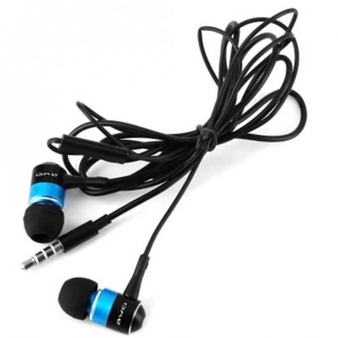 Наушники AWEI ES-Q3 Blue-3