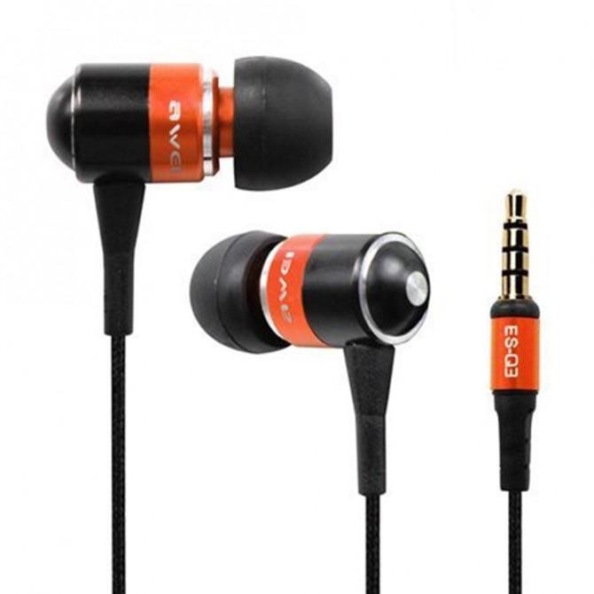 Наушники AWEI ES-Q3 Orange