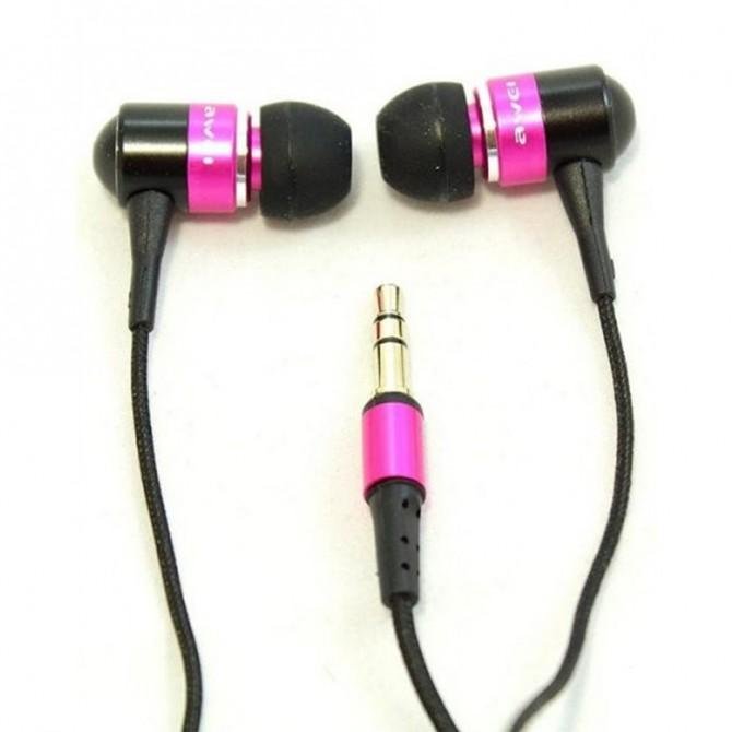 Наушники AWEI ES-Q3 Pink